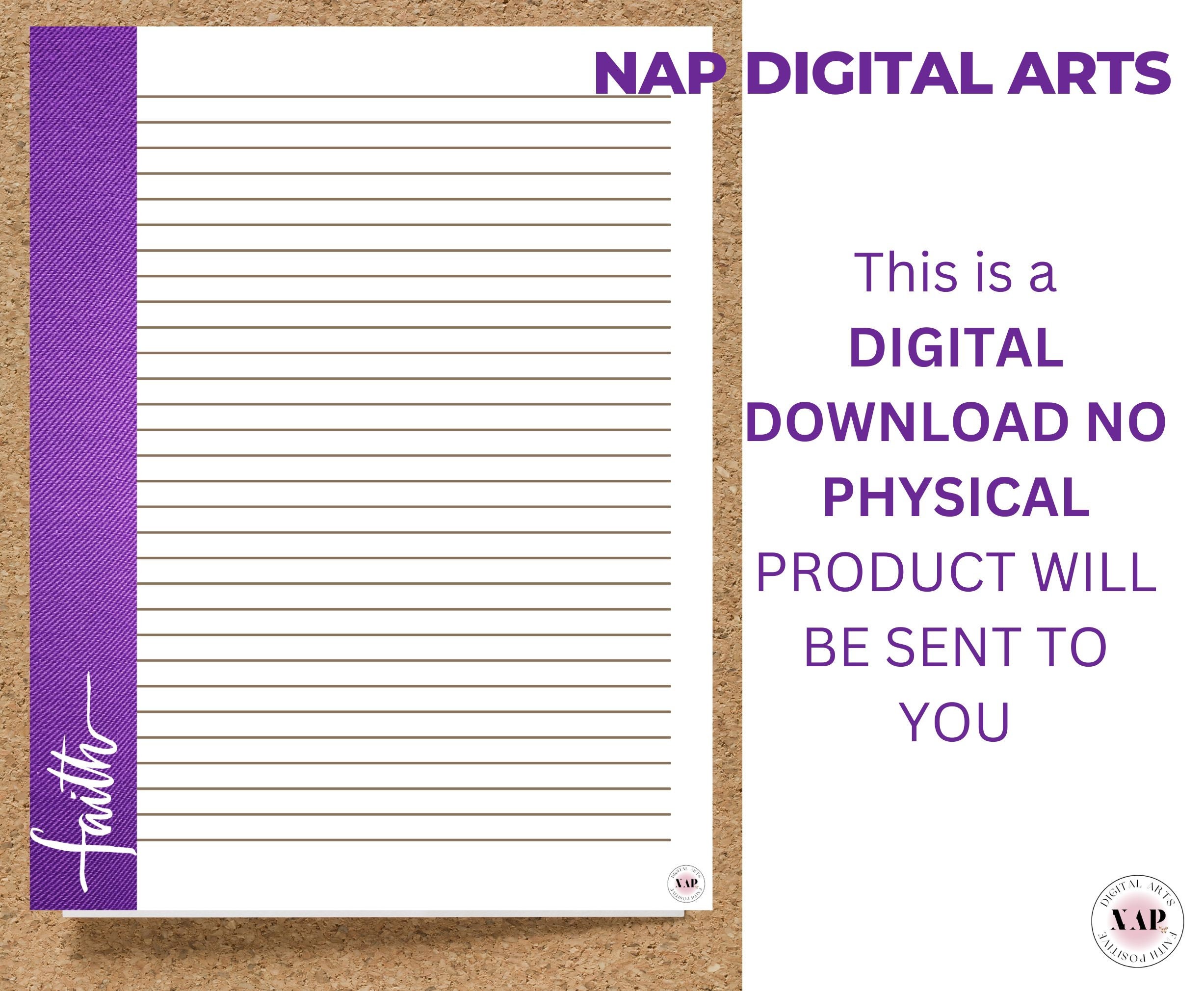 Religious Stationery Paper, Printable Stationary Download, Christian ...