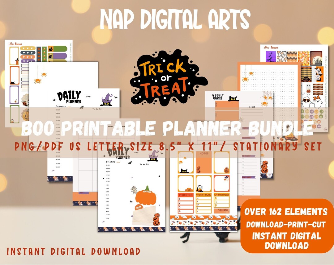 Weekly Planner PDF Printable Planner Bundle Vertical Planner - Etsy