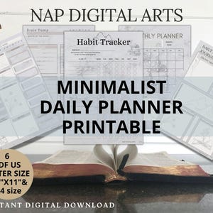 Daily Devotional Planner, Prayer journal, Digital Faith Printable, Bible Planner A4, Scripture journal, Habit tracker, Friend Faith Gift