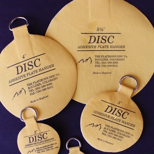 English Adhesive Plate Hanger (4-6 disc plate hangers in a package)