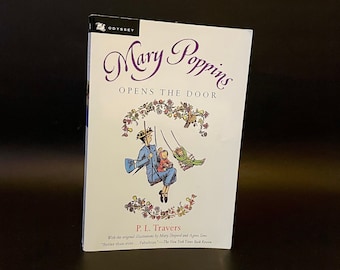 1997 Vintage Mary Poppins Opens the Door by P. L. Travers Juvenile Fiction 90s nostalgic children literature classic book kid