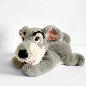 Vintage Disney Lady & The Tramp Scamp Plush Walt Disney Dog Stuffed Animal Vintage Toy Disney Cartoon Character 90s Nostalgia beloved Puppy