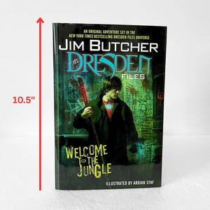 Jim Butcher The Dresden Files: Welcome to the Jungle Graphic Novel Illustrated Fantasy Mystery Comic Book Hardcover with dust jacket, UNREAD