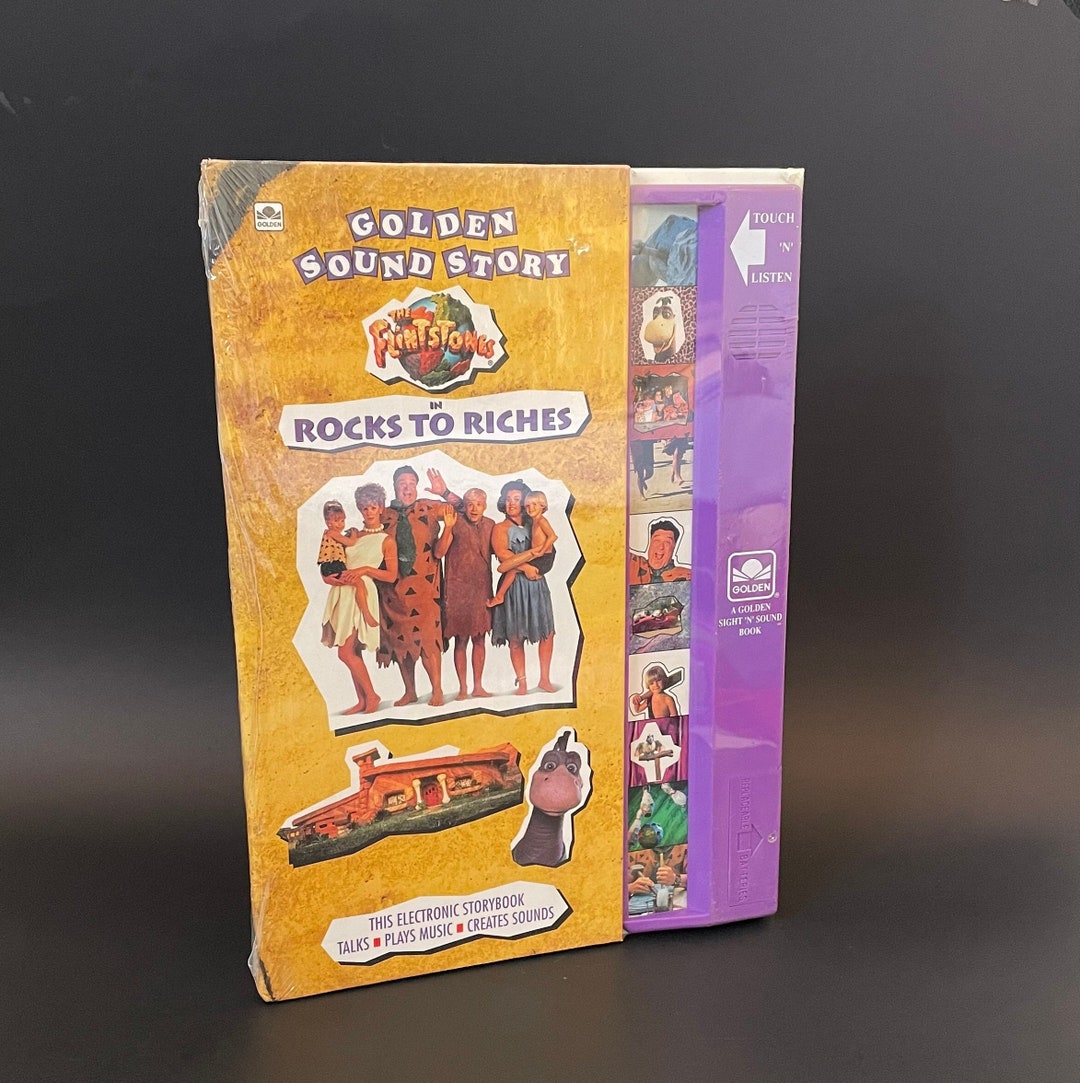 1993 Vintage Golden Sound Story Flintstones Rocks to Riches Electronic ...