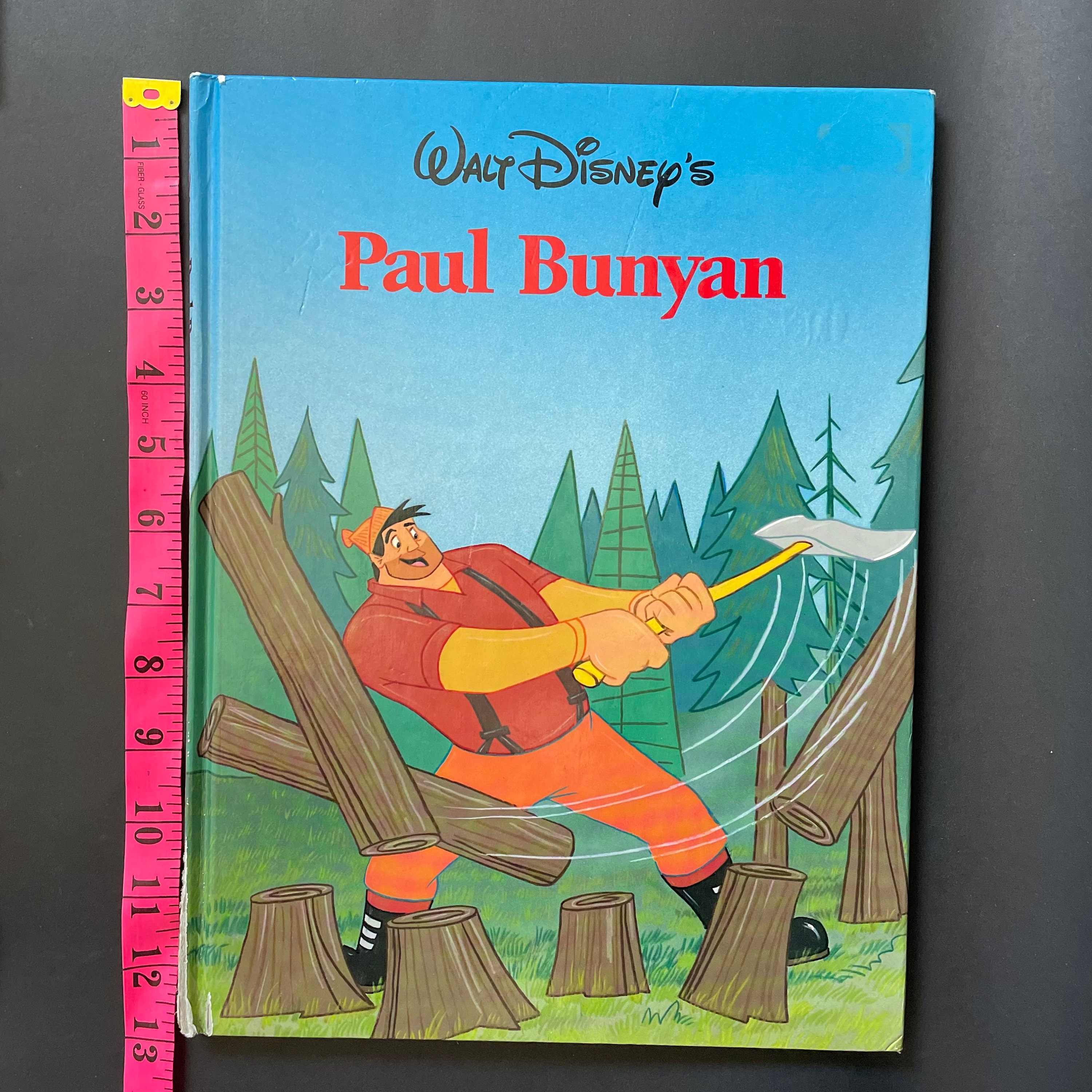 1989 Vintage Walt Disney's Paul Bunyan Book - Tall Tale American Folk ...