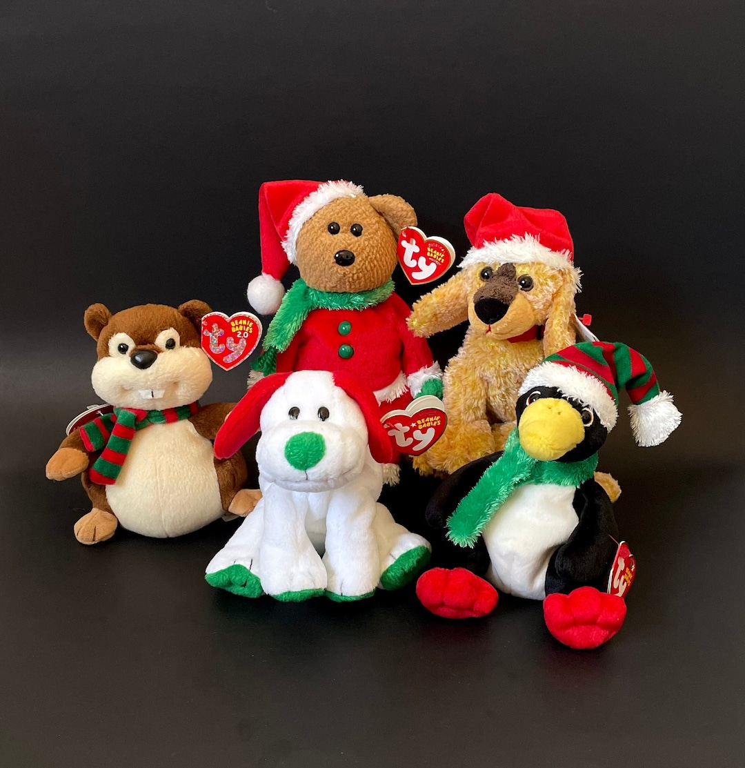 TY Beanie Babies Christmas TY Jinglepup Dog Christmas Gift TY Etsy