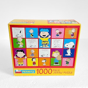 2003 Vintage Peanuts Gang Snoopy 1000 Piece Jigsaw Puzzle by Hoyle, Sealed NEW, RARE, Made in USA, (19 1/4 x 26 3/4 inches when completed.)