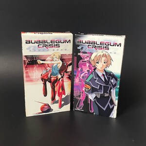 vintage Anime vhs lot x2 tapes Bubble Gum Crisis 1 2 1992 Subtitled Japanese