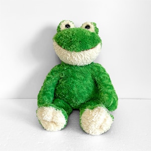 Vintage Frog with Sound – Build A Bear Frog Stuffed Animal, Press Hand for Frog Noise, Retired Collectible Toy, Rare, 15&quot;