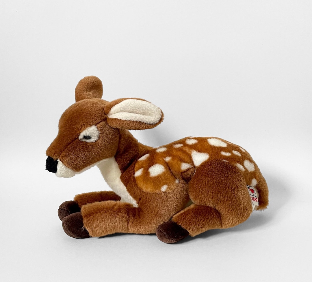 Vintage GANZ kinz Signature Eer Plush Toy Baby Deer Doe Etsy