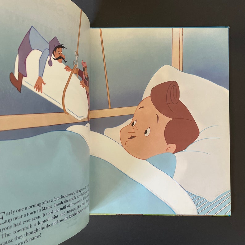 1989 Vintage Walt Disney's Paul Bunyan Book - Tall Tale American Folk ...