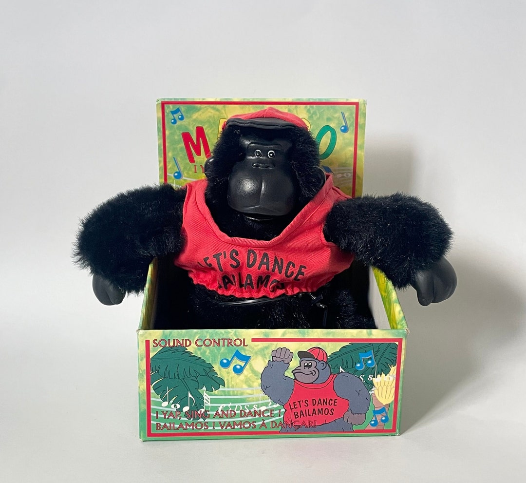 90s Vintage Dancing Magogo Macarena Gorilla Soft Toy Monkey Singing
