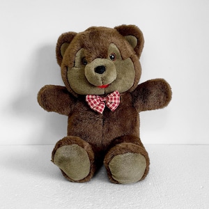 18&quot; Vintage Talking Teddy bear &quot;Hug Me Bear&quot; by Uneeda, 1996 Vintage Teddy Bear Stuffed Animal Plush, Collectible Toy Nostalgia, Rare Toy