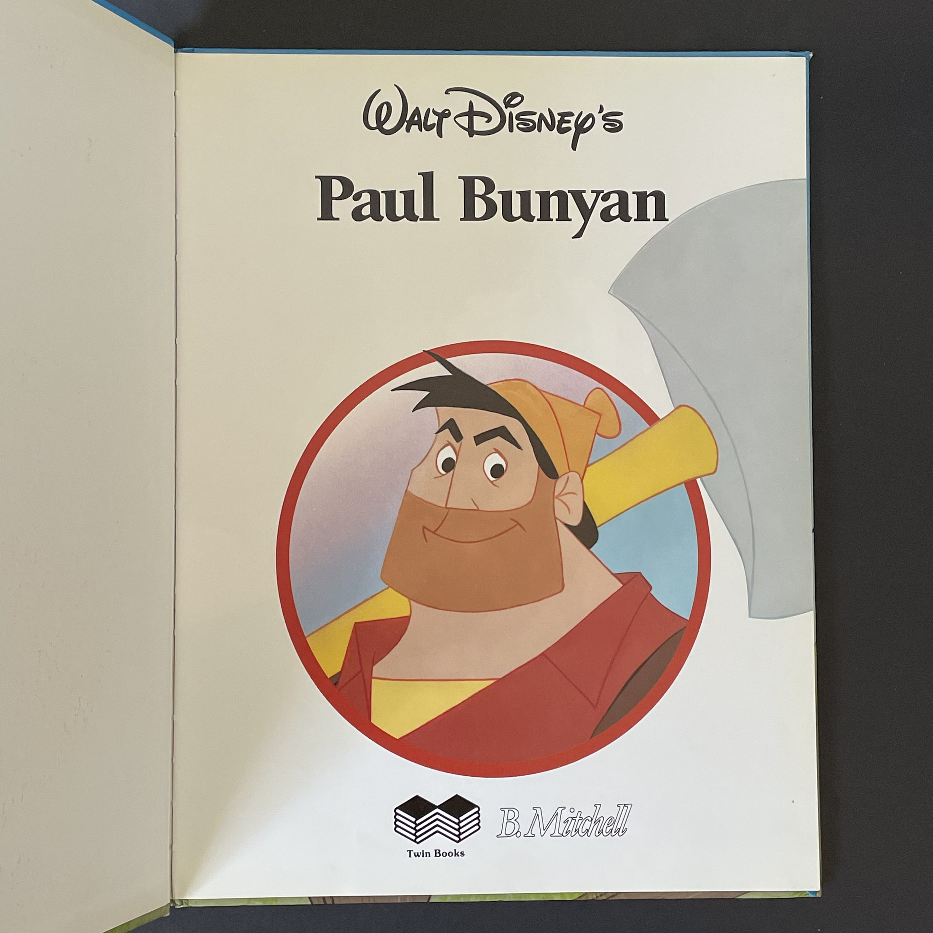 1989 Vintage Walt Disney's Paul Bunyan Book - Tall Tale American Folk ...