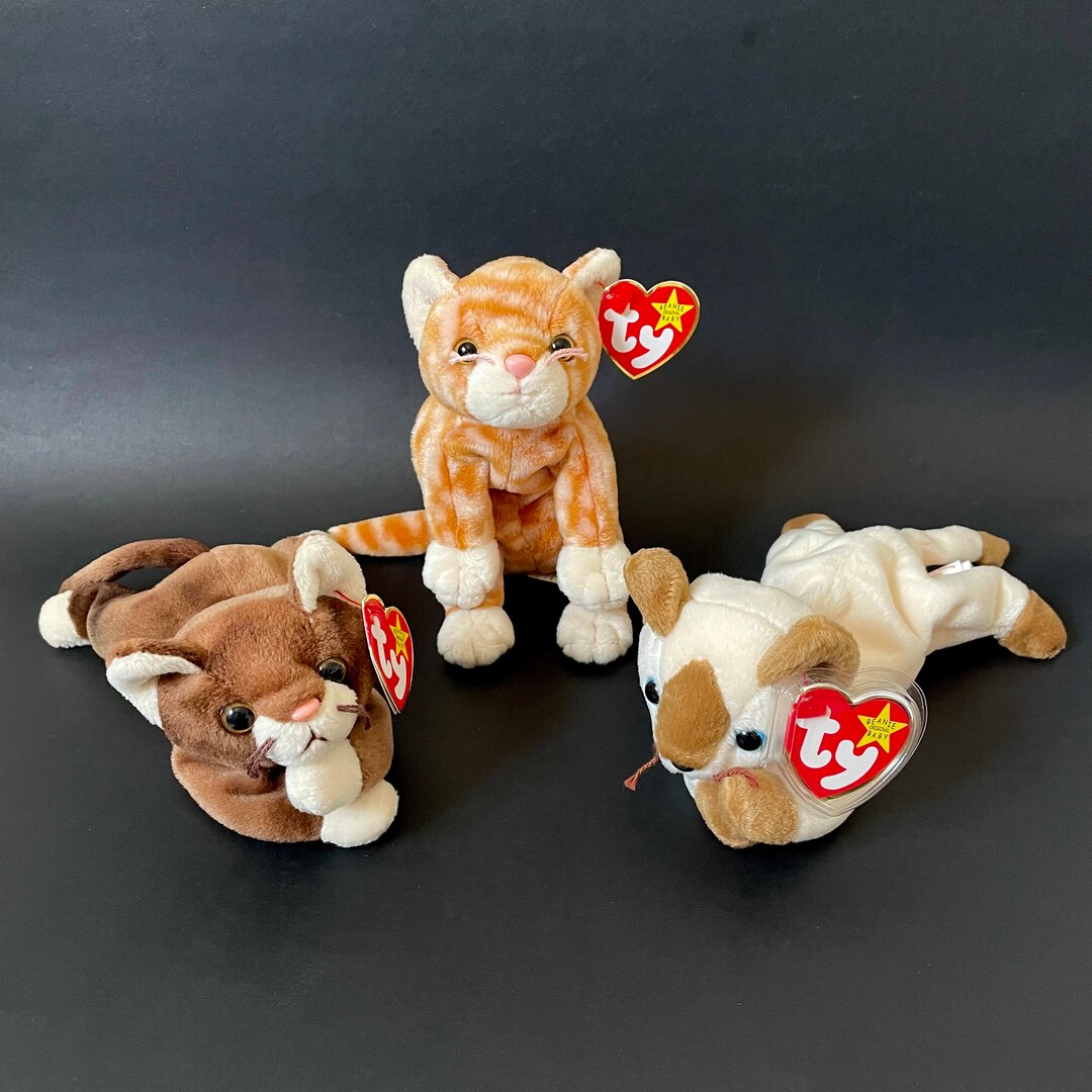 90s Vintage Beanie Babies Cat TY Snip Siamese Cat Bean Bag Ty Etsy