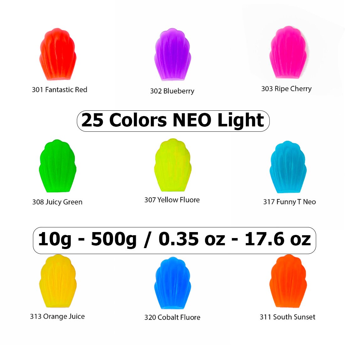 NEONZ Neon Effect Food Colouring Pastes 