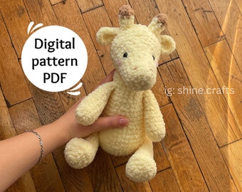 Crochet Giraffe Amigurumi Pattern, Plush Toy (PDF Pattern)