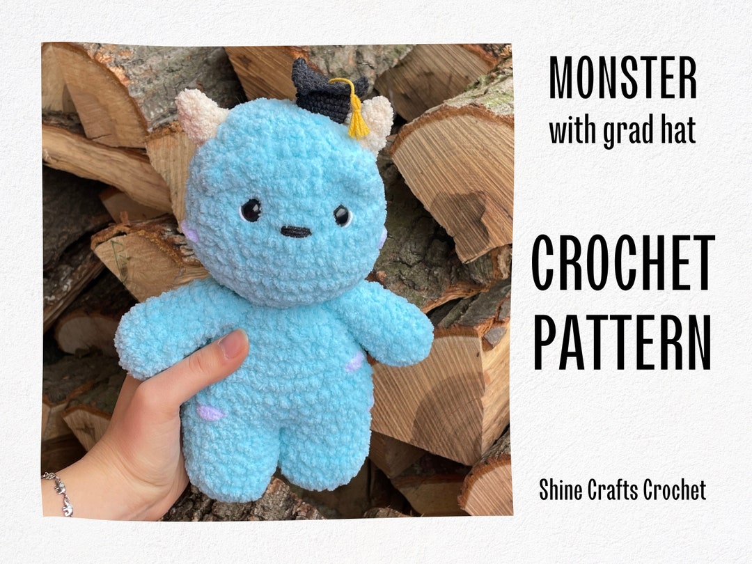 Blue Monster Crochet Pattern Monster Amigurumi Pattern PDF - Etsy