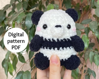 Bear Amigurumi Crochet Pattern: Panda, Grizzly, Polar Bear (PDF)
