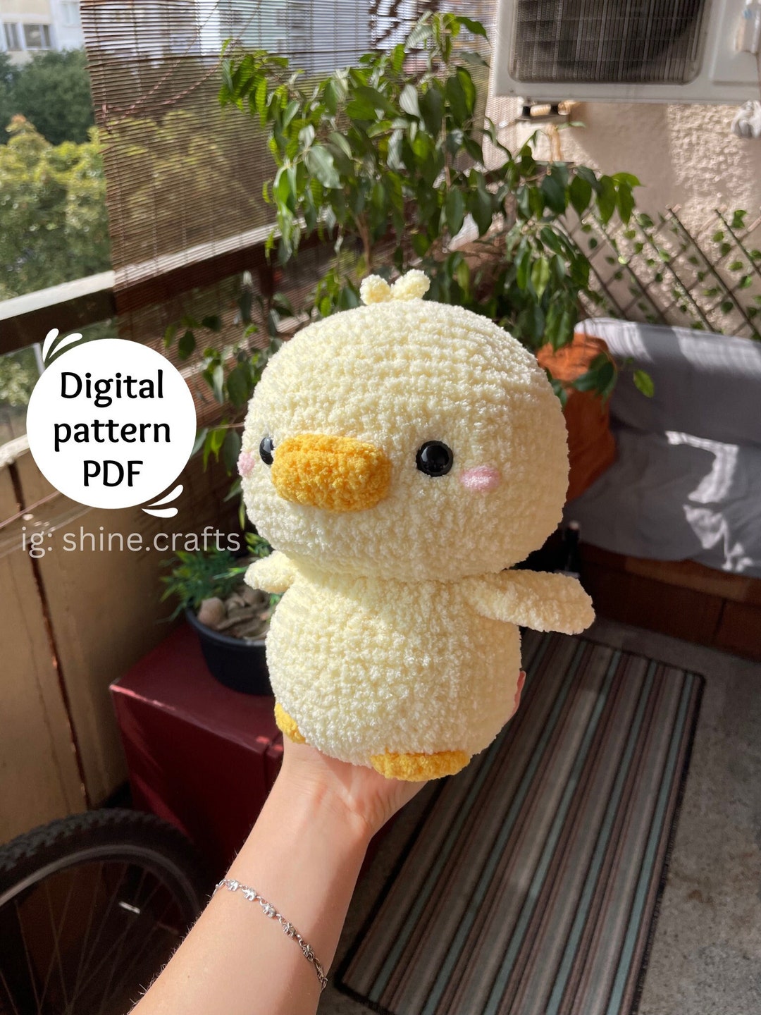 Massive Duck Amigurumi Pattern, Mallard Duckie Amigurumi Pattern, Plush ...
