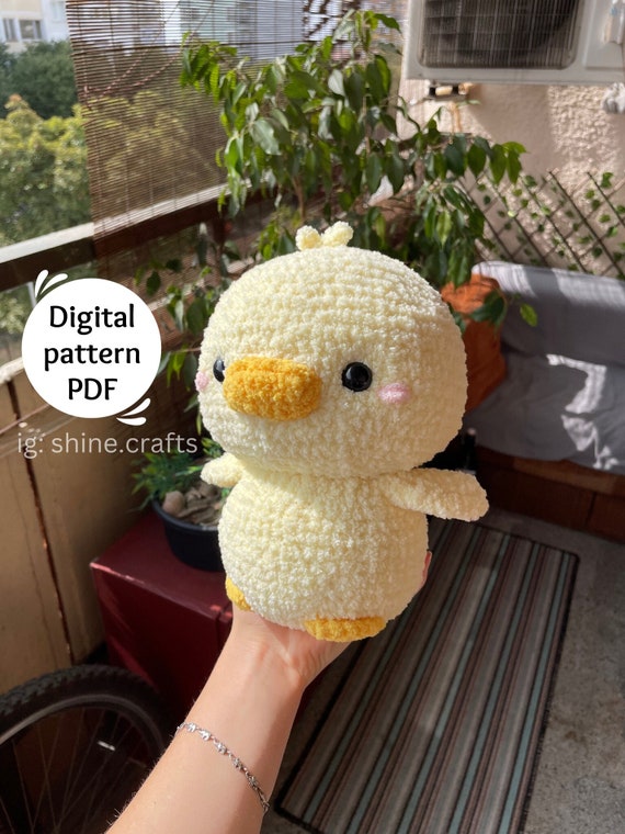 Mallard Duck Amigurumi Pattern: Chunky Plush Toy (PDF)