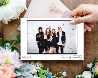 Minimalist Wedding Photo Booth Template, Easily Editable and Downloadable Graphic Design