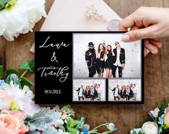 Minimalist Wedding Photo Booth Template, Easily Editable and Downloadable Graphic Design