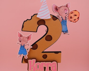 If you give a mouse a cookie cake topper, Mouse cake topper, Cookie cake topper, Happy birthday cake topper