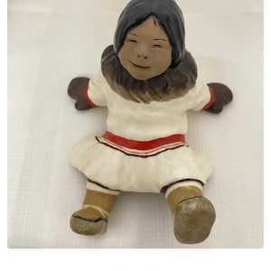 C.アラン・ジョンソン エスキモー 陶器フィギュア C alan johnson