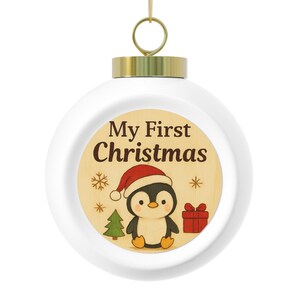 Ornament, Personalized Christmas Ball Ornament, Holiday Decor, First Christmas Gift, Tree Decoration, Unique Ornament