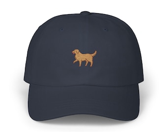 Embroidered Golden Retriever Cap | Classic Dad Cap, Adjustable Cotton