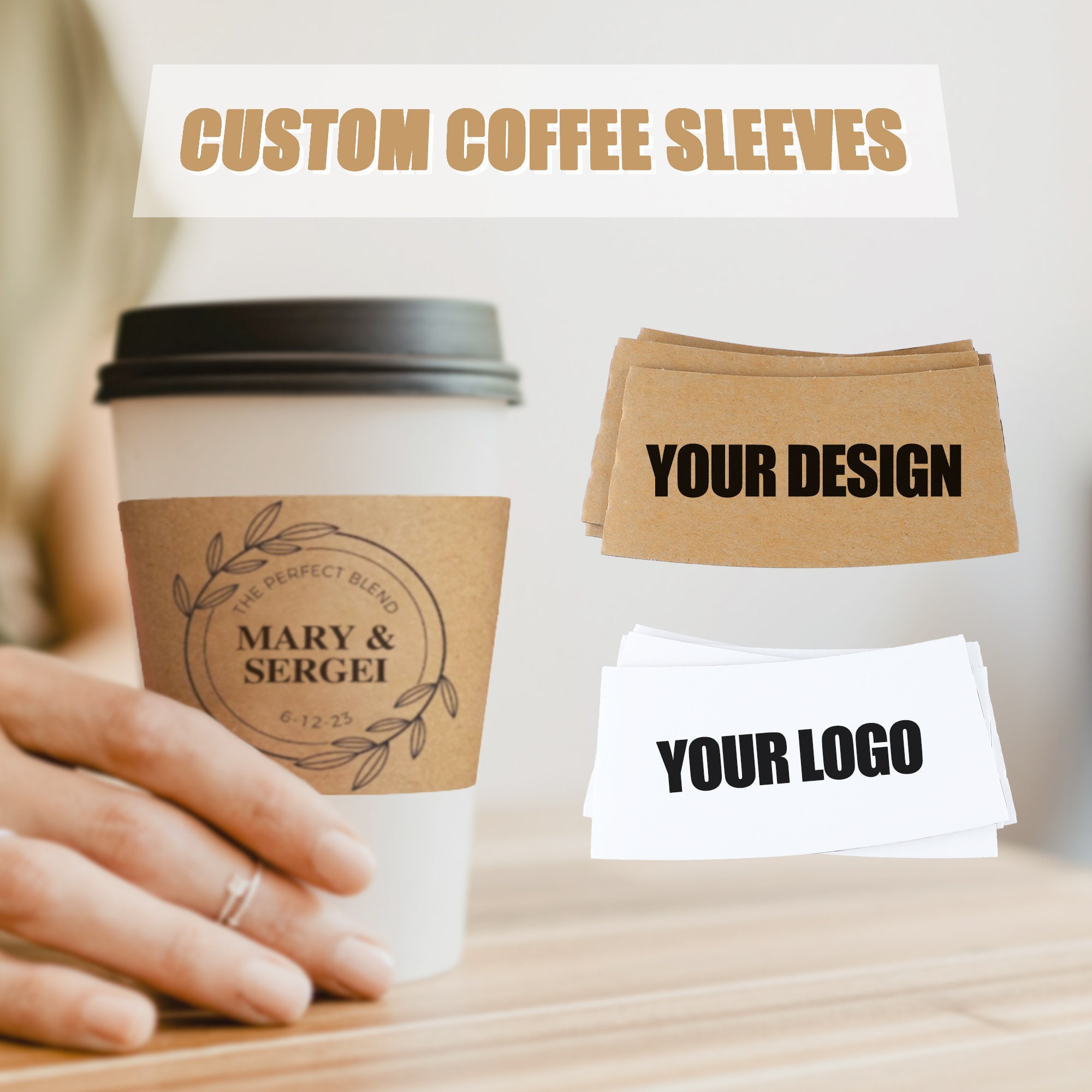 100 Pack] 10oz Disposable White Paper Coffee Cups with Black Dome Lids and  Protective Corrugated Cup Sleeves - Perfect Disposable Travel Mug for Home,  Office, Coffee Shop, Travel, Tea 