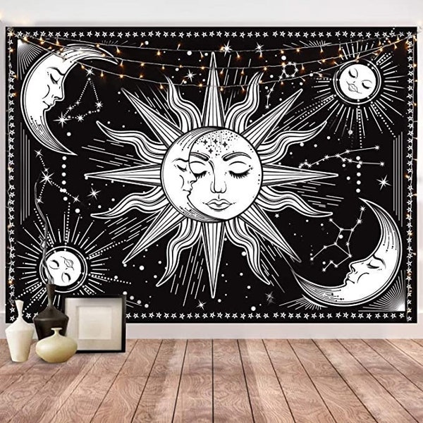 Sun and Moon Tapestry Etsy