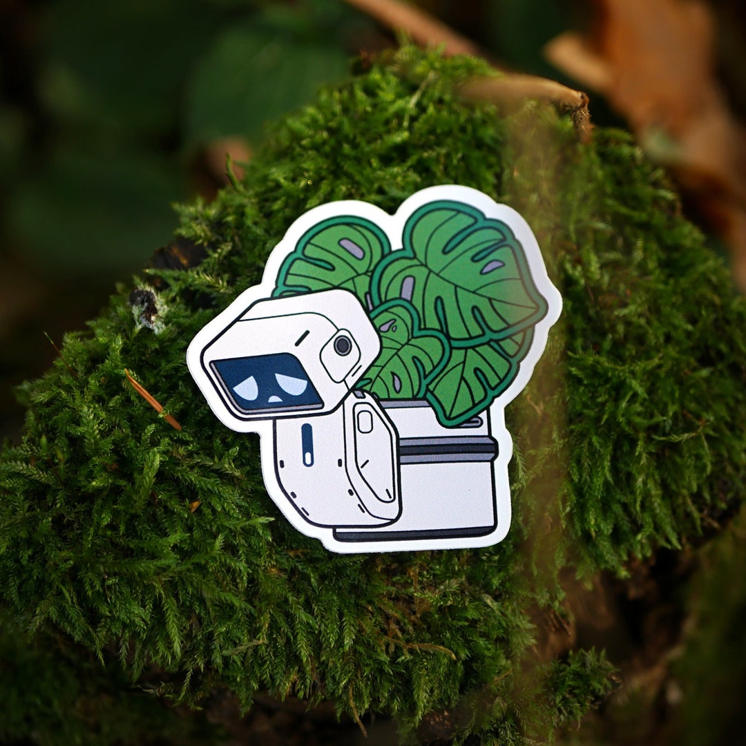 Sad Robot Vinyl Sticker Waterproof Great for Laptops - Etsy