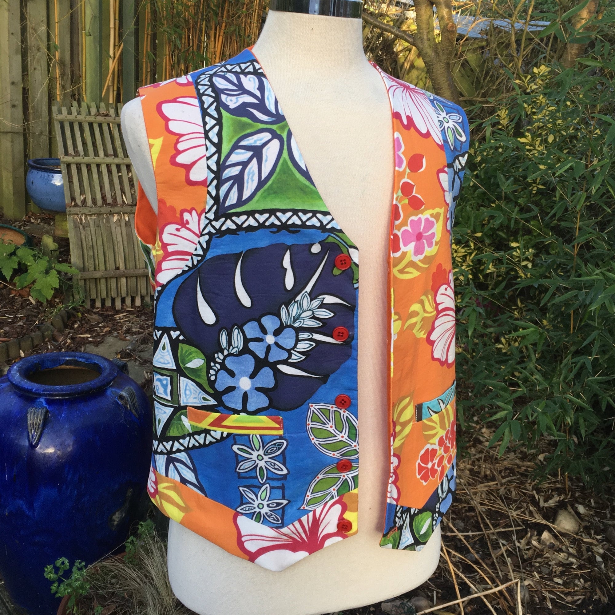 Sixth Doctor Hawaiian Shirt Waistcoat as Worn in the Two Doctors