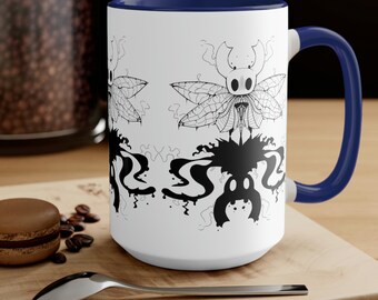 Hollow Knight Two-Tone Coffee Mugs (White), 15oz