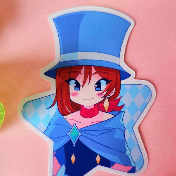 Trucy Wright SMALL Sparkly Sticker (Ace Attorney)