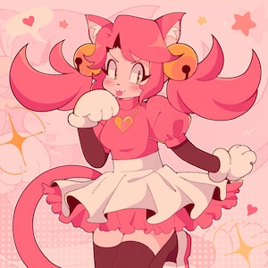 Impresión artística de Mad Mew Mew de Undertale (8 x 10)