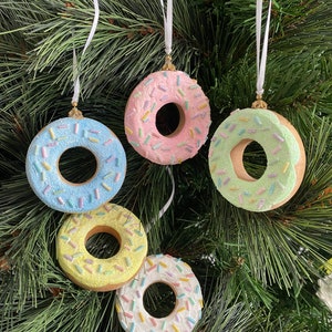 Handmade Donut Christmas Ornament: Candy Theme Tree Decoration