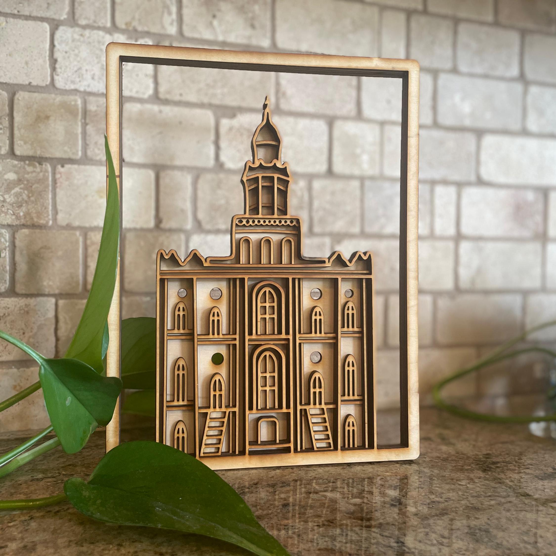 LDS Temple Wedding | St George Utah Temple | LDS Wedding | LDS Wedding Gift  | Christian Wall Art | Religious Modern Artwork | Minimalist, image size:2250x2250