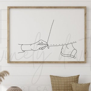 Healed | Jesus Christ Line Art | Christian Wall Art | Religious Modern Artwork | Minimalist | Abstract | Bible Story | One Line Art