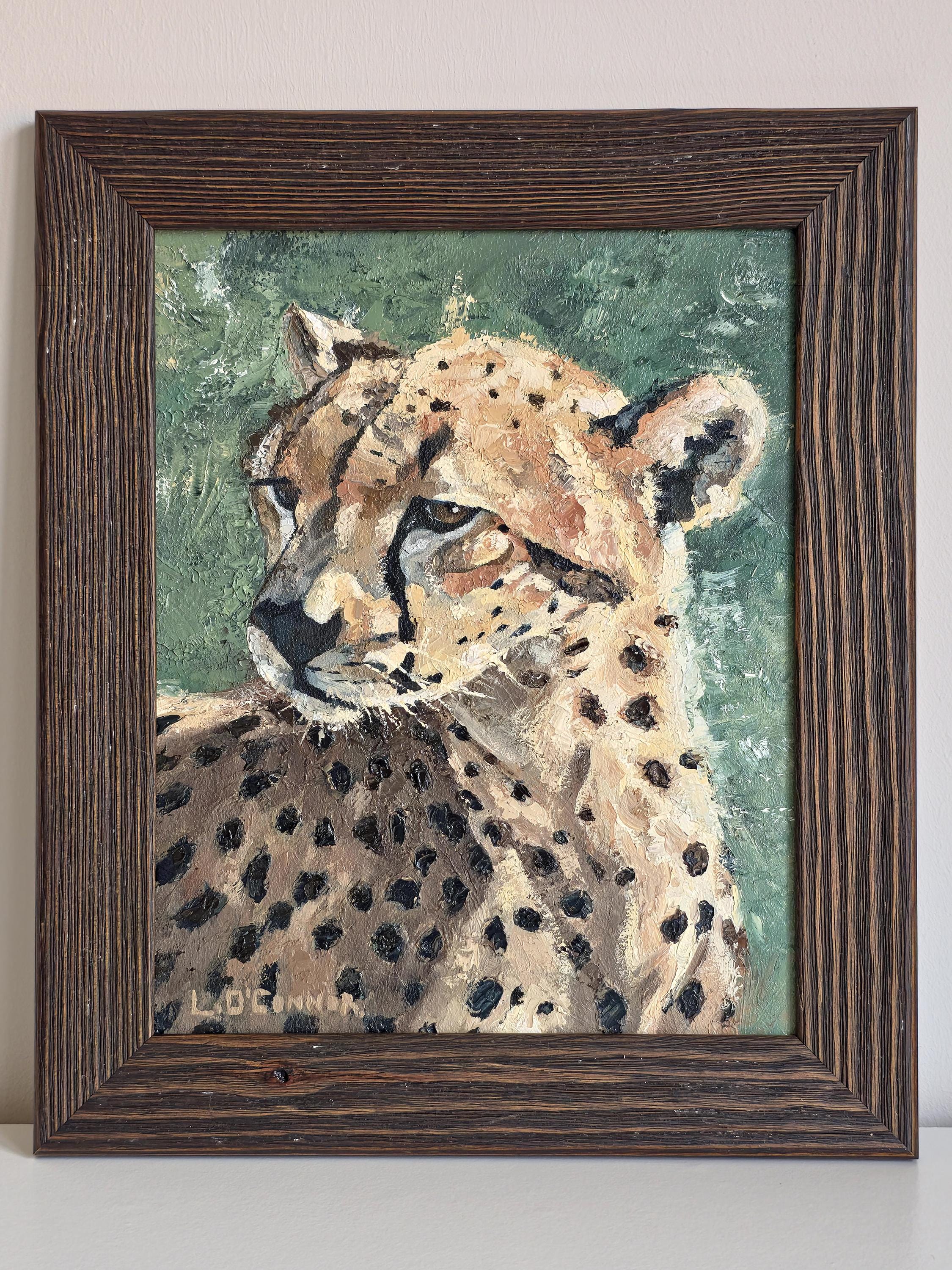 チーターのリアリズム絵画 チーターのリアリズム絵画 チーターの