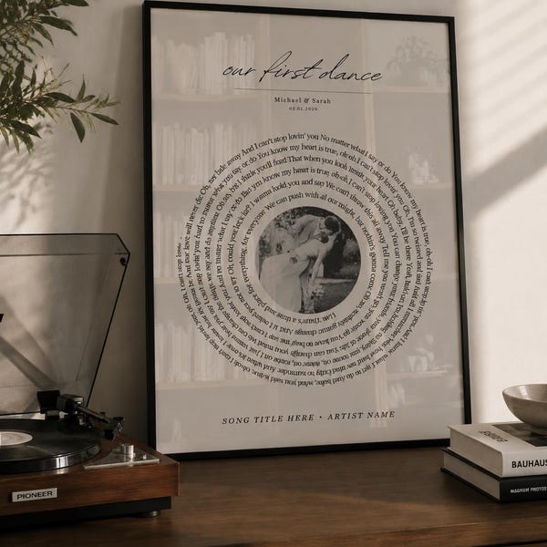 First Dance Graphics Custom Song Lyric Posters - Etsy