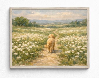 Aangepaste huisdier aquarel schilderij, hond Memorial kunst aan de muur (digitaal bestand)