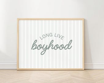 Lang leve jongensprint | Jongenskamerdecoratie | Muurkunst kinderkamer