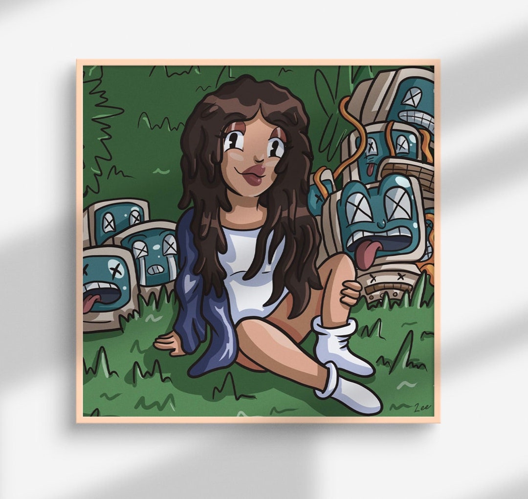 Sza Cartoon Print Etsy
