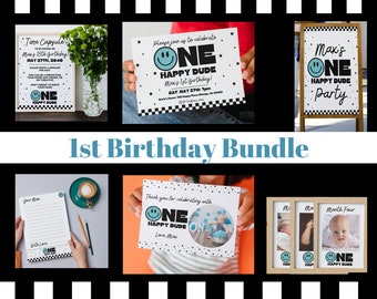 1ST BIRTHDAY BUNDLE: ONE Happy Dude