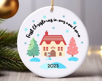 First Christmas In New Home Ornament, First Christmas Ornament, Couples Ornament, New Home Christmas Ornament