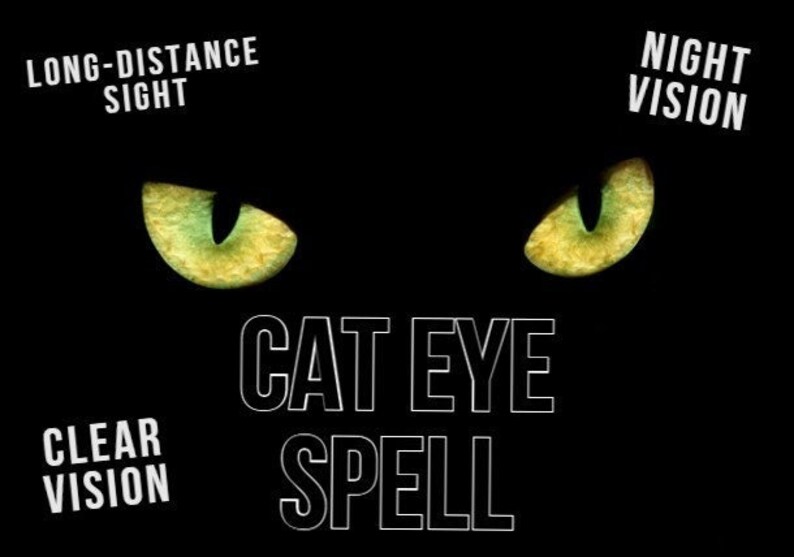 Cat Eye Vision Spell Cat Eye Transformation Night Vision Etsy