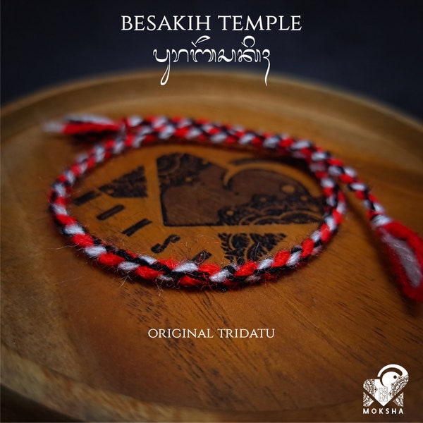 Tridatu Rope Bracelet Besakih Temple Original Typical of Bali / original balinese bracelet / Friendship / Tridatu Bali